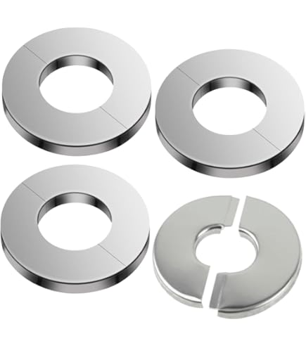 Acciaio Inox Ancoraggio-Parete Ferma Tubo Con Arrotondato Piastra Collegamento - Foto 2