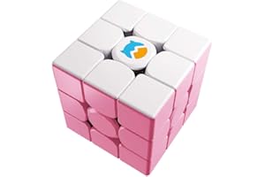 Monster Go 3x3 Nube, White & Pink Cubo de Entrenamiento, Juguetes para Niños Principiantes