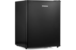 Subcold Eco60F Mini Freezer | 4-Star Table Top Unit | Energy-Efficient Appliance with Adjustable Thermostat & Reversible Door | Customisable Storage Removable Shelf (Black)