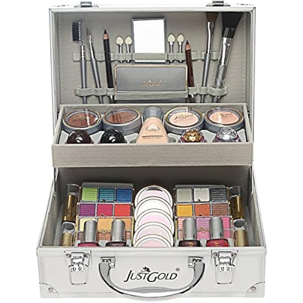 gold makeup box