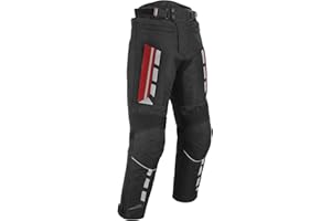 VASTER Pantalones de Moto Hombre | Impermeable Cordura Textile Pantalones de Motorista para Hombre con Protección en Caderas y Rodillas (EN 17092-4)