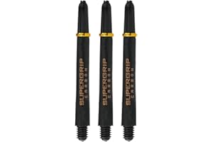 ND SPORTS Harrows Super Grip Carbon Shafts Mixte Adulte, Noir/argenté (Multicolore), Taille Unique