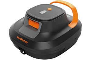 CoasTeering Poolroboter Akku, Kabelloser Poolsauger Akku, 120 Minuten Reinigungszeit, 2 Bürstenlose Motoren, Selbstparker, One-Touch-Start, Poolreiniger für Oberirdische Pools bis 120 m²