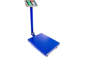 QUAHOM Heavy Duty Scales, Electronic Postal Scales Digital Parcel Scales 300KG/661lb, Stainless Steel LCD Display Floor Platform Scale Industrial Postage Scales for Commercial Parcel Weighing Scales