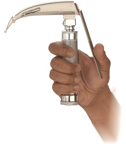 3-Piece McCoy Laryngoscope Set – Fiberoptic LED Blades #3 & #4 With Medium Handle – DawnProMed