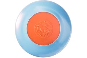 Planet Dog Orbee-Tuff Zoom Flyer - Apportierspielzeug für Hunde - Frisbee - Blau & Orange, S