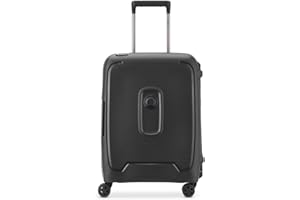 DELSEY PARIS,MONCEY, Valise, cabine rigide slim, 55x40x20 cm, 36 litres, XS, Nero