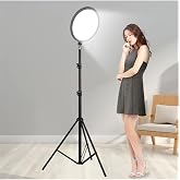 Coverzone Tripodlu Halka Işık 8.4 in&ccedil; (21.5cm) 180cm Kablolu St&uuml;dyo Işığı &Uuml;r&uuml;n ve G&ouml;rsel Fotoğraflama Işığı Fotoğraf Makinesi