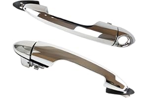 Thuron Maniglia esterna per porta anteriore sinistra compatibile per GIULIETTA MITO Lancia YPSILON 156099956 156088218 156099957 156088219 (Sinistra cromata)