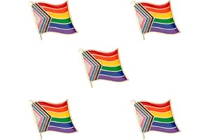 SINWINKORI Progress Anstecknadel, Flagge, Metall, 5 Stück
