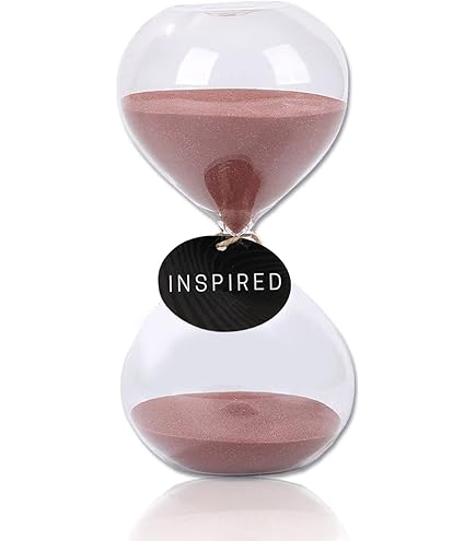 WISEPRO Sanduhren Set - Bunte Glas Sanduhren 3-60 Minuten Für Büro & Zuhause