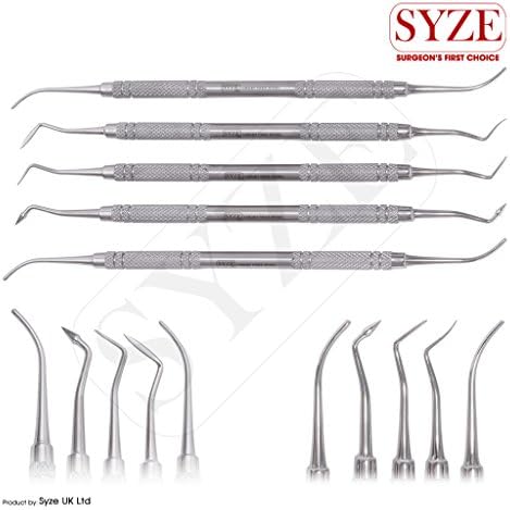 SYZE Dental Wax &amp; Modeling PK Thomas 5pcs Set, Surgical Lab Double Ended Instruments CE Certified