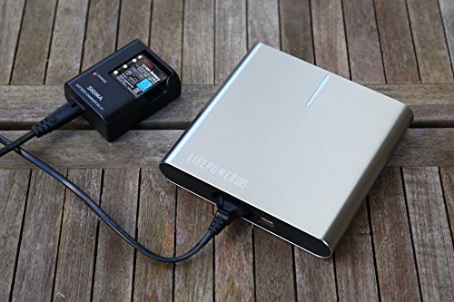 LifePower A2, Powerbank 25.600 mAh mit Steckdose, silber - 4