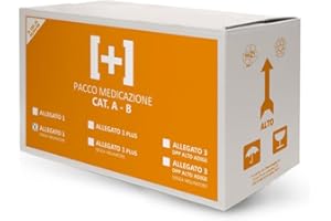 FIRSTMED KIT DI REINTEGRO ALLEGATO 1 PER CASSETTA ARMADIETTO DI PRONTO SOCCORSO MEDICA SENZA SFIGMOMANOMETRO PER AZIENDE PIU' 3 DIPENDENTI + CARTELLO 30X20