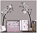 Produktbild BDECOLL Wandtattoo Baum/Koala-Baum-Wandsticker/Baum Cartoon Tiere Koala Wandaufkleber/Babyzimmer Kinderzimmer Entfernbare Wandtattoos(Black branch White flower)