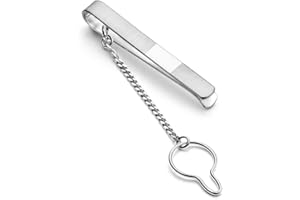 STERLL Cravatta Da Uomo In Argento 925 Con Striscia Lucida Per Un Look Raffinato