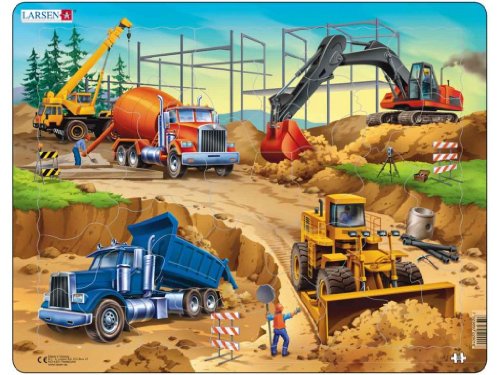 Preisvergleich Produktbild Larsen puzzel - Voertuigen - US1: Larsen puzzels