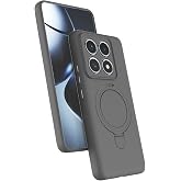 Xiaomi Mi 14T Pro İle Uyumlu Kılıf Regal Magsafe Standlı Kapak (Gri)