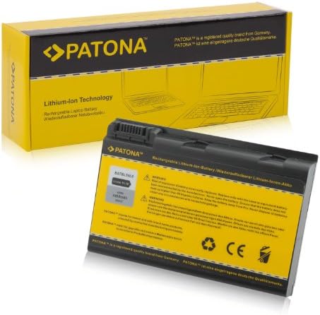Patona laptop battery for Acer, Aspire 3103 | 3104 | 3692 | 3693 | 3694 | 5101 | 5102 | 5103 | 5112 | 5113 | 5114 | 5610 | 5611 | 5612 | 5632 | 5633 | 5634 | 5650 | 9110 | 9120 - TravelMate 2492 | 2493 | 3900 | 4200 | 4202 | 4230 | 4233 | 4260 | 4280 | 4283 and others. Li-ion; 4400 mAh; black
