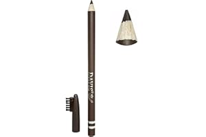 FATASH Waterproof Eyeliner Pencil with Built-in Brush, Smudge-Proof & Long-Lasting Matte Finish Soft Kohl Kajal, Glide-On Formula for Cat Eye & Smokey Bold Looks - Dark Brown