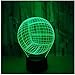 Produktbild Volley-ball 3D Illusion Lampe 7 Changement De Couleur Interrupteur Tactile Led 3D Led Night Light Mode Acrylique Lampe De Bureau Bébé Sleeping Lighting Pour Kid Cadeau Boîte à Lumière