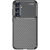 Spia Samsung Galaxy S23 FE ile Uyumlu Kılıf Siyah Karbon Silikon Orijinal (Samsung Galaxy S23 FE ile Uyumlu, Siyah)