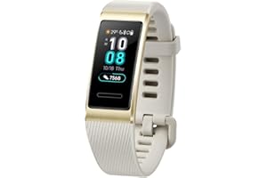 HUAWEI Band 3 Pro Doré - Bracelet Connecté (GPS, Ecran Tactile, Rythme Cardiaque, Résistance 5ATM, autonomie jusqu'à 14 Jours)