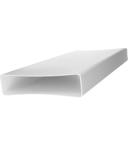 Gomito Per Canale Rettangolare Awenta 90° 110x55mm - Curva Orizzontale Bianca