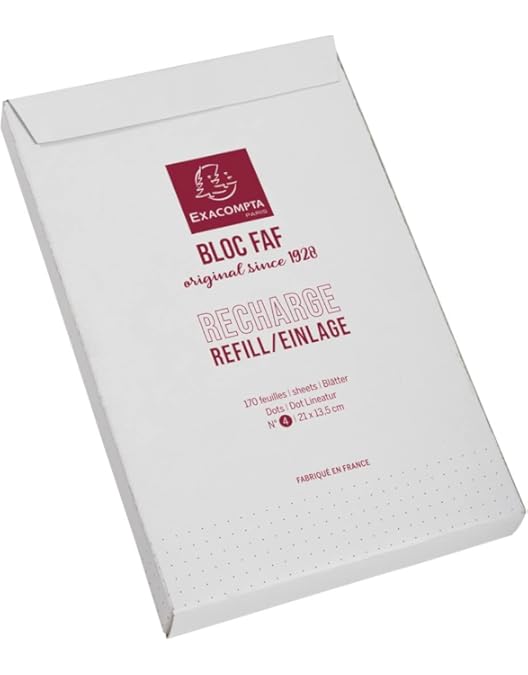 Exacompta FAF Bloc De Escritorio N.º 4-210 X 135 Mm De Tamaño
