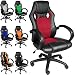 Produktbild Bürostuhl Rot Komfort-Stoffbezug Chefsessel Schreibtischstuhl Drehstuhl Gamingstuhl Bürodrehstuhl Race Design PU Farbauswahl