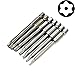 Gaoxing Tech. 7pcs 75mm T8-T30 magnetische Torx Schraubenzieher Bits 1/4 Zoll Sechskant Schaft Schraubendreher Set