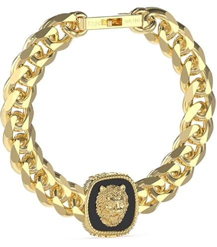 Anello GUESS Lion King JUMR01315JWSTBK62, Metallo, Modello Unico, Senza Pietre, Stile Moderno