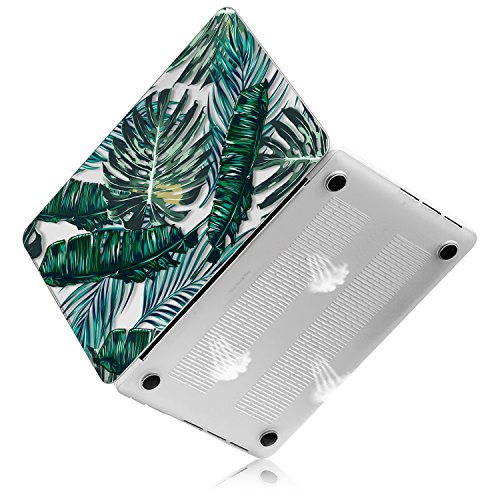 Case MacBook Pro 15 Retina H  lle    iCasso Palm Leaf Ultra Slim D  nn Kratzfeste matt rutschfest Hartschale Kunststoff Schutzh  lle Snap case f  r Ma