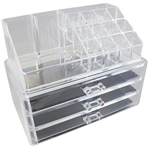 Solly`s® MIRYAM Aufbewahrungsbox für Make Up und Schmuck | Kosmetik Organizer aus Acryl | Schmuckkästchen | Schubladenbox Schminke - 4