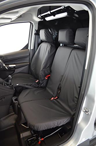 Turtle Covers FOCO14FTZZBK Tailored Waterproof Washable Front Seat Covers [Black]