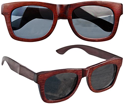 Preisvergleich Produktbild Sylt 1927 Wayfarer X5 Sonnenbrille Echtholz Mahagoni Style