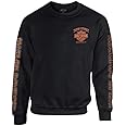 Harley-Davidson Men's Eagle Piston Fleece Pullover Sweatshirt, Black 30299948