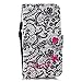 Price comparison product image Huawei P30 Pro Phone Case, 3D Pattern PU Leather Flip Wallet Phone Case TPU Shockproof Shell Slim Fit Protective Cover for Huawei P30 Pro with Card Holder Magnetic Closure Stand - Lace Flower