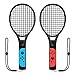 Price comparison product image Tennis Racket for Nintendo Switch Joy-con Controller, Bestparnter Accessories for Nintendo Switch Game Mario Tennis Aces - Black
