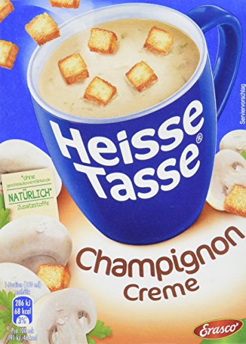 Preisvergleich Produktbild Erasco Heisse Tasse - Champignon-Creme, 3 Beutel, 42 g