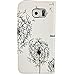Samsung Galaxy S6 Case Leather,Samsung Galaxy S6 Wallet Case,Samsung Galaxy S6 Flip Cover,TOCASO Kickstand Premium PU Leather Slim Soft Case Folio Book Style Portable Carrying Protective Cases Covers Colorful Cartoon Anti Scratch Bumper Shell Money Pocket ID/Credit Card Holder Slot Magnet Case for Samsung Galaxy S6 (Dandelion love,White)