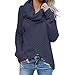 Produktbild friendGG  Damen Asymmetrisch Cardigan Gestrickt Einfarbig Strickjacken Lose Strickmantel Tunika Strick Mäntel Kimono Parka Outwear Armeegrün,Gelb, Marine, Kaffee, Grün, Weiß
