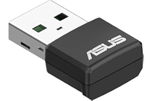 ASUS USB-AX55 Nano AX1800 bezprzewodowy adapter USB dwuzakresowy, 6 mniejszy adapter WiFi, WPA3, MU-MIMO