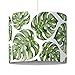 Produktbild Bilderwelten Pendelleuchte - Aquarell Monstera Blätter - Lampenschirm, Größe HxB: 34cm x 40cm
