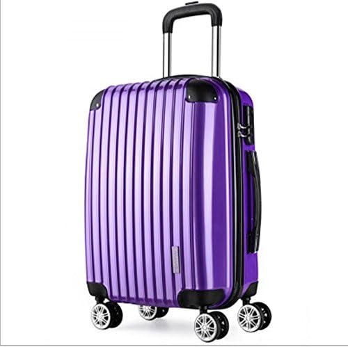 Xiuxiandianju Travelers Choice Freedom Lightweight Hard-Shell Spinning Rolling Luggage Set£¨ 20¡± 22¡± 24¡± 26¡± 28¡±£©, deep purple, 22 inch