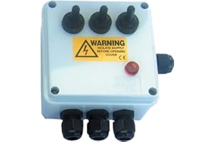 PondXpert 3 Way Weatherproof Switch Box - Pond Pump Filter Electrics etc