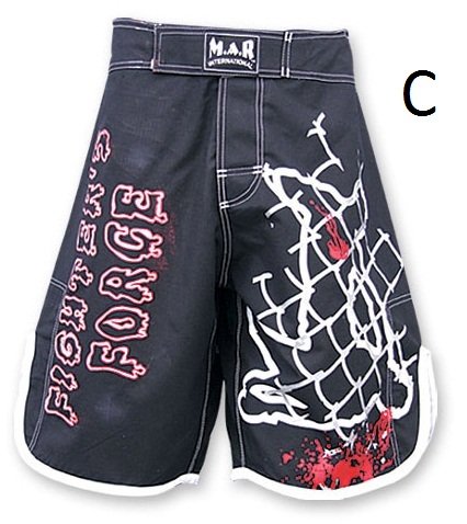 MAR INTERNATIONAL MMA Heavy-Duty Polycotton Designer Shorts with Adjustable Waistband & Generous Double Layered Padding