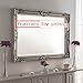 Produktbild Frames by Post Chatsworth Spiegel, Qualitativ hochwertig, 4 mm dick, abgeschrägt, Holzrahmen, Shabby Chic, Holz, Silber, 91 x 5 x 65 cm