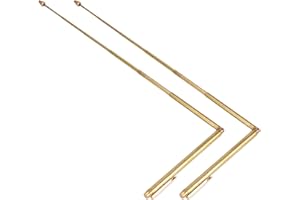 RANRAO 1 Paar Dowsing Rods Divining Detector Paranormal Jagd Psychic Rod Wahrsagstab Kupfer und Dowsing Pendel