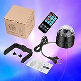 NIUBIER Discokugel Partylicht Discolicht led Disco Lichteffekte mit Fernbedienung-7 Farbe RGB Dj Licht Beleuchtung mit 3W, Musik-Modus und Auto-Modus DJ Party Licht Discokugel Bühnenbeleuchtung Led für Disco, Bar, Geburtstag party, Heimparty,Halloween, Hochzeit,Kinder Party, Tanzfläche und vieles mehr - 7